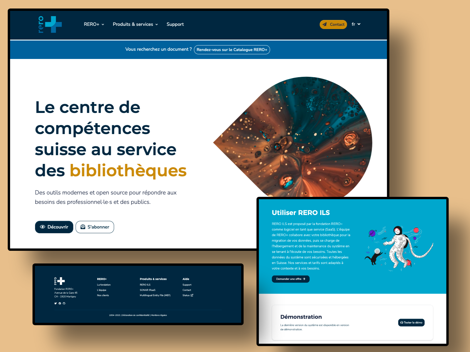 RERO — Création d'un site web pour le leader romand des services IT aux bibliothèques
